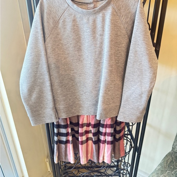 Burberry Gray and Pink Plaid Dress. Size 10 youth - Picture 1 of 4